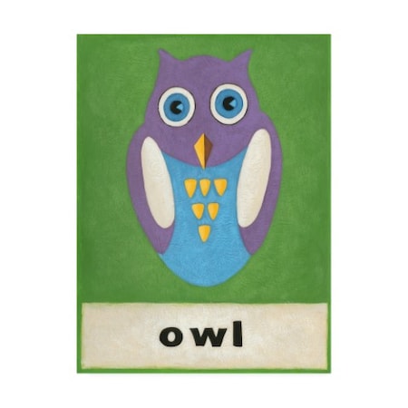 Chariklia Zarris 'O Is For Owl Childrens Art' Canvas Art,24x32